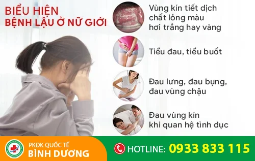 bieu hien benh lau o nu gioi